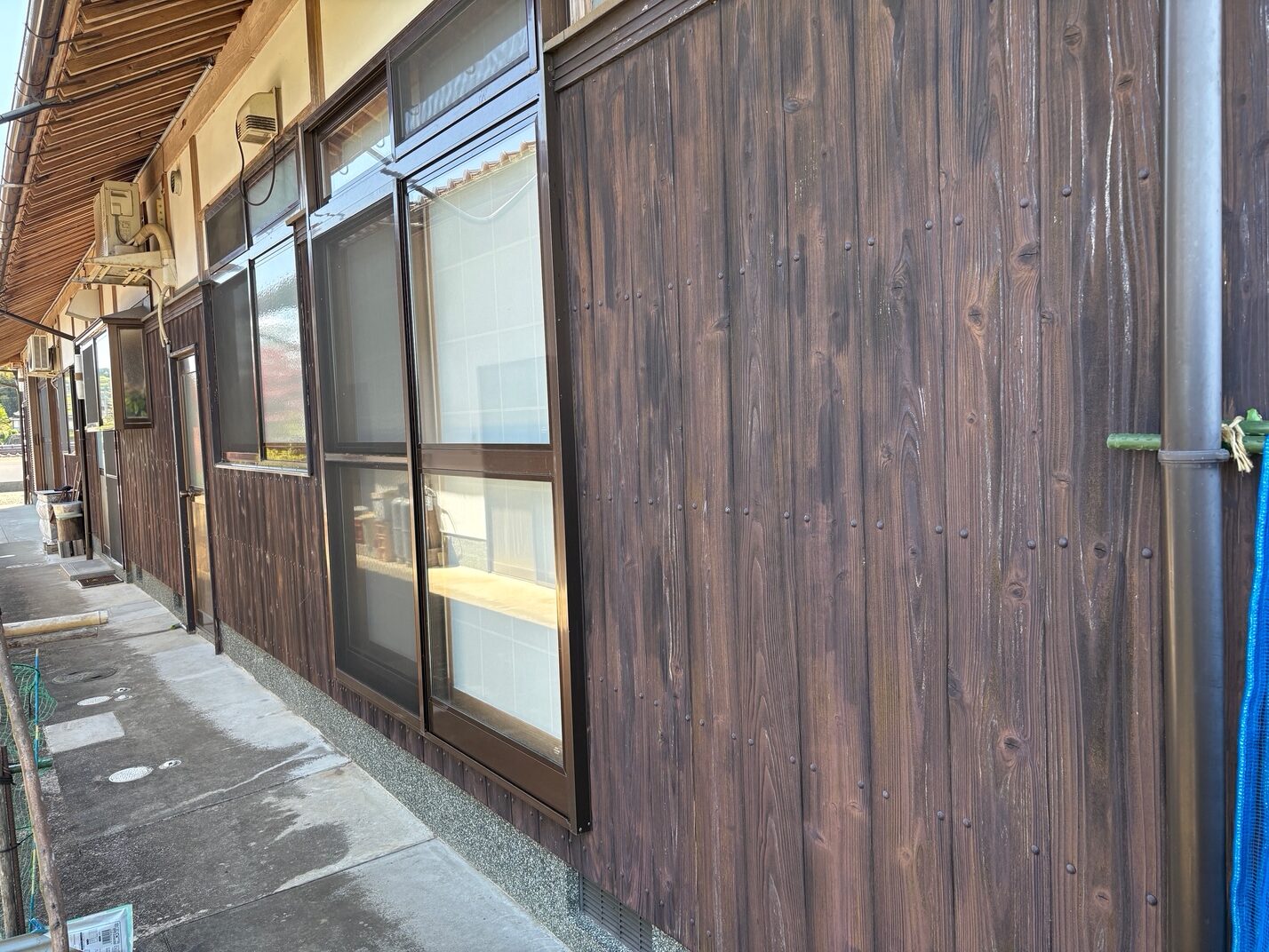津山市 A様邸 外部腰壁 塗替工事